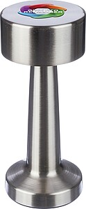 Metal tablelight, silver