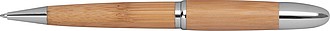 Metal twist ballpen with bamboo coating