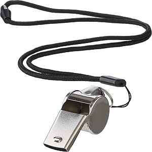 Metal whistle Rebecca, silver