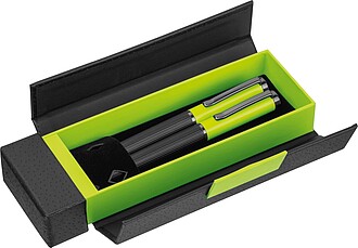Metal writing set, lIght green