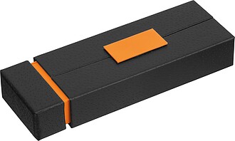 Metal writing set, orange