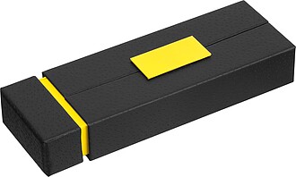 Metal writing set, yellow