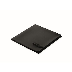 Microfibre towel, black