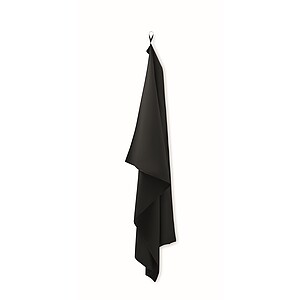 Microfibre towel, black