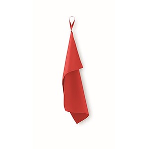Microfibre towel, red