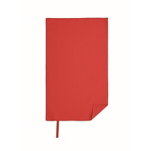 Microfibre towel, red