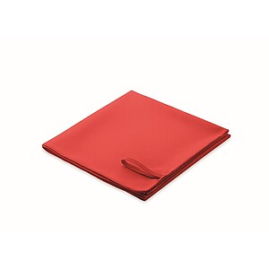 Microfibre towel, red