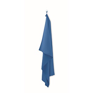 Microfibre towel, royal blue