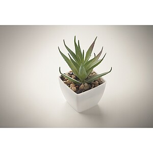 Mini artificial plant, white