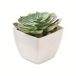 Mini artificial plant, white