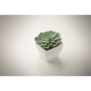 Mini artificial plant, white
