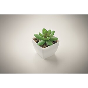 Mini artificial plant, white