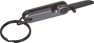 Mini stainless steel pocket knife, dark grey