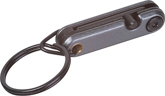 Mini stainless steel pocket knife, dark grey