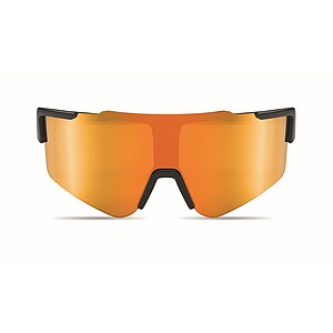 Mirrored sports sunglasses, orange