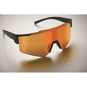 Mirrored sports sunglasses, orange