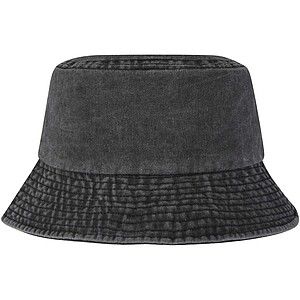 Mitica washed sun hat, solid black
