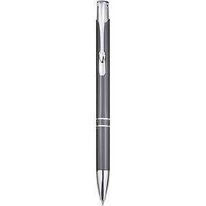 Moneta recycled aluminium ballpoint pen (blue ink), grey