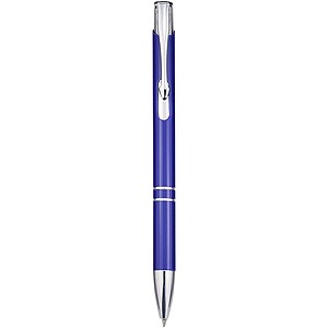 Moneta recycled aluminium ballpoint pen (blue ink), royal blue