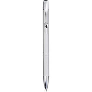 Moneta recycled aluminium ballpoint pen (blue ink), silver