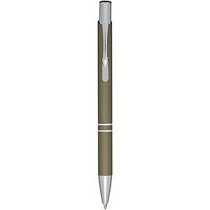 Moneta soft touch ballpoint pen, forest green