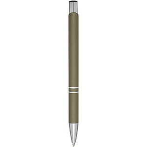 Moneta soft touch ballpoint pen, forest green