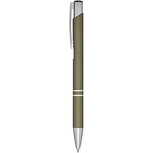 Moneta soft touch ballpoint pen, forest green