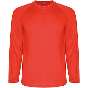 Montecarlo long sleeve mens sports t-shirt, red