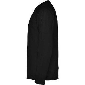 Montecarlo long sleeve mens sports t-shirt, solid black