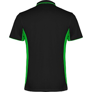 Montmelo short sleeve unisex sports polo, black, size 2XL