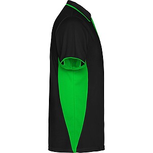 Montmelo short sleeve unisex sports polo, black, size M