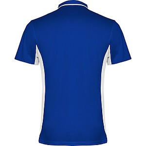 Montmelo short sleeve unisex sports polo, royal blue, size 2XL
