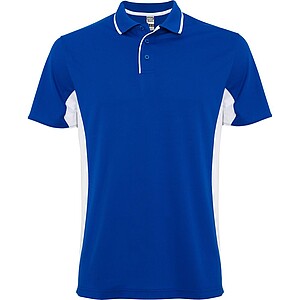 Montmelo short sleeve unisex sports polo, royal blue, size L
