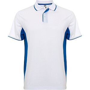 Montmelo short sleeve unisex sports polo, white, size 2XL