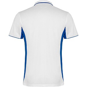 Montmelo short sleeve unisex sports polo, white, size 2XL