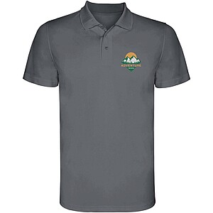 Monzha short sleeve mens sports polo, lead