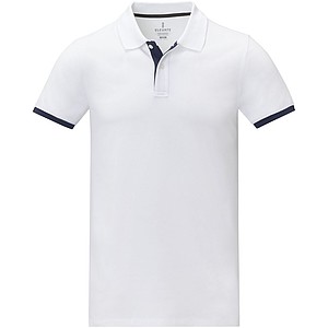Morgan short sleeve mens duotone polo