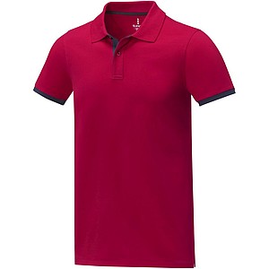 Morgan short sleeve mens duotone polo