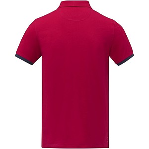 Morgan short sleeve mens duotone polo