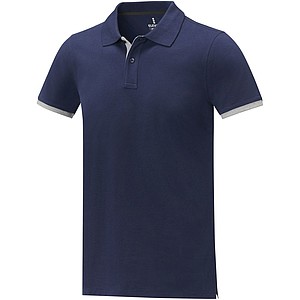 Morgan short sleeve mens duotone polo
