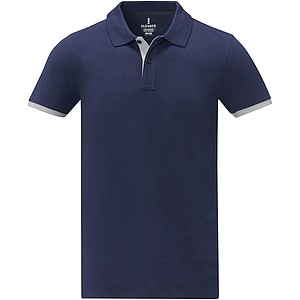 Morgan short sleeve mens duotone polo