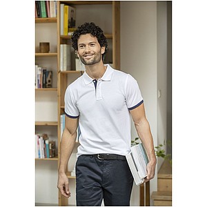Morgan short sleeve mens duotone polo