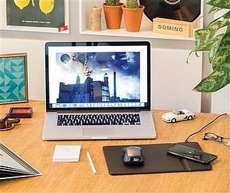 Mousepad with 5W wireless charging, black