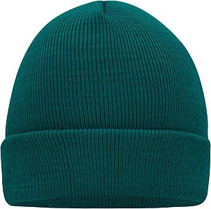 MUIRO winter knitted hat, dark green