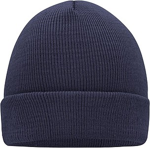 MUIRO winter knitted hat, dark navy