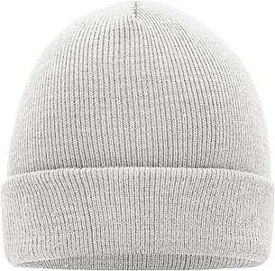 MUIRO winter knitted hat, grey/white