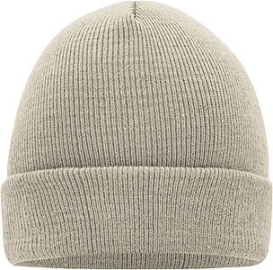 MUIRO winter knitted hat, light beige