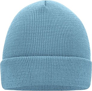MUIRO winter knitted hat, light blue