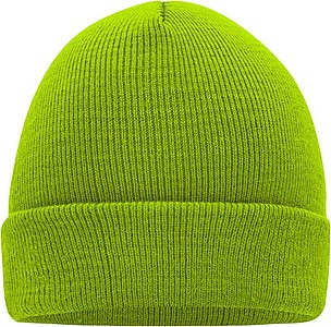 MUIRO winter knitted hat, light green