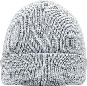 MUIRO winter knitted hat, light grey